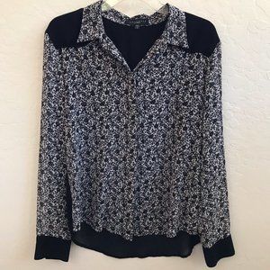Sanctuary Blouse, Small, Black pattern